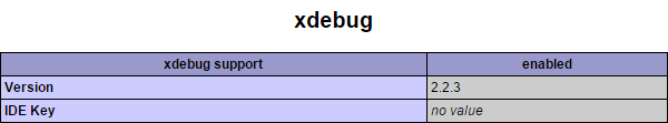 xdebug-php-info